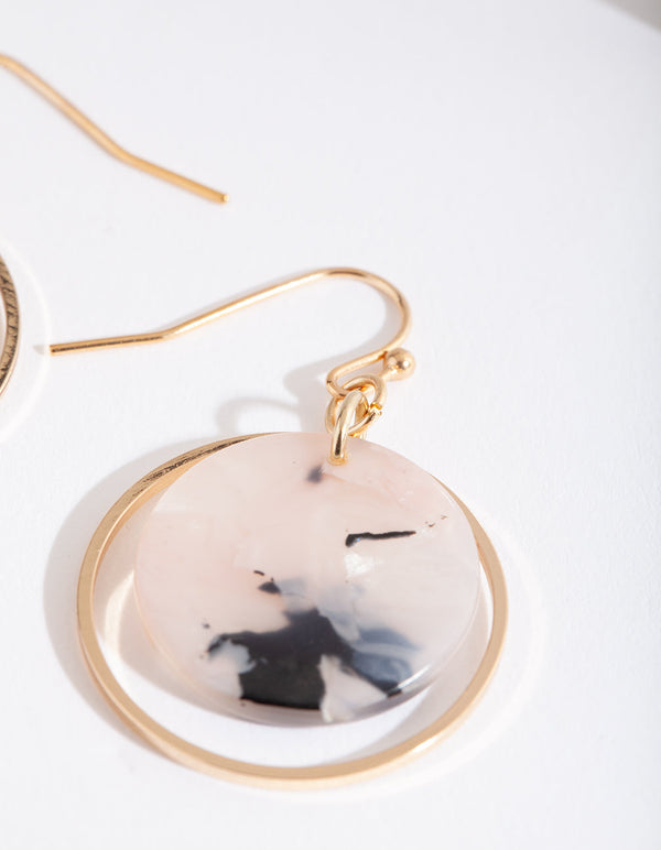 Neutral Acrylic Loop Earrings