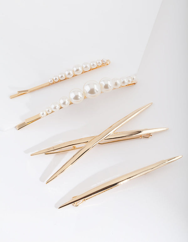 Gold Pearl Textured Clip Pack