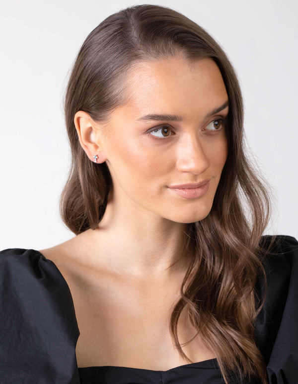 Silver Cross Hoop Earring Pack