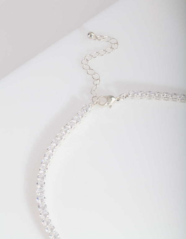 Silver Cubic Zirconia Jewellery Set