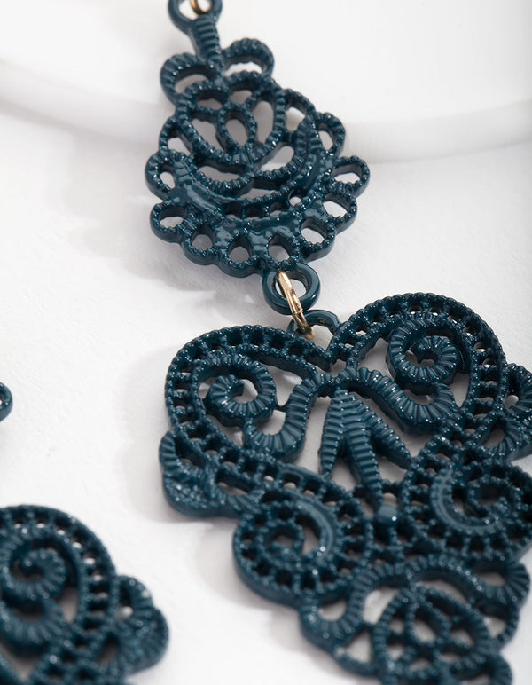 Blue Drop Earrings