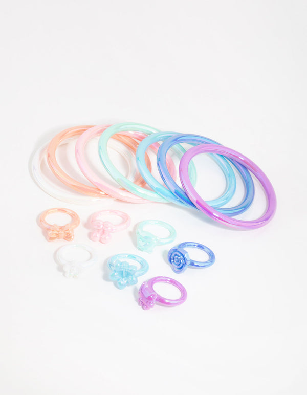 Kids Pastel Bangle Ring Pack