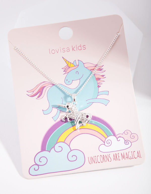 Silver Unicorn Necklace