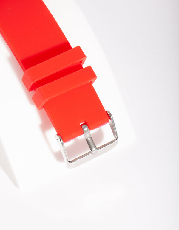 Red Silicone Watch