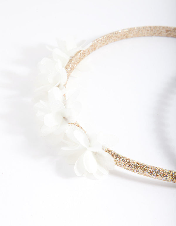 Kids Fabric Flower Headband 3 Pack