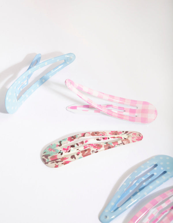 Kids Coated Metal Pastel 6 Clip Pack