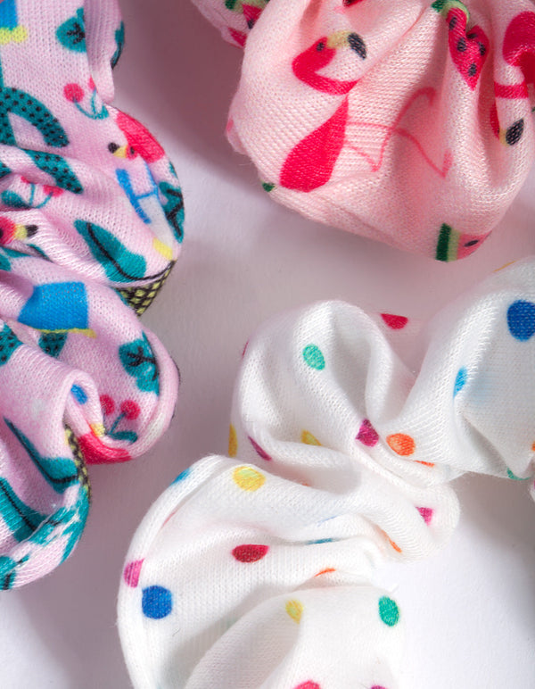 Kids Printed Scrunchie 3 Pack