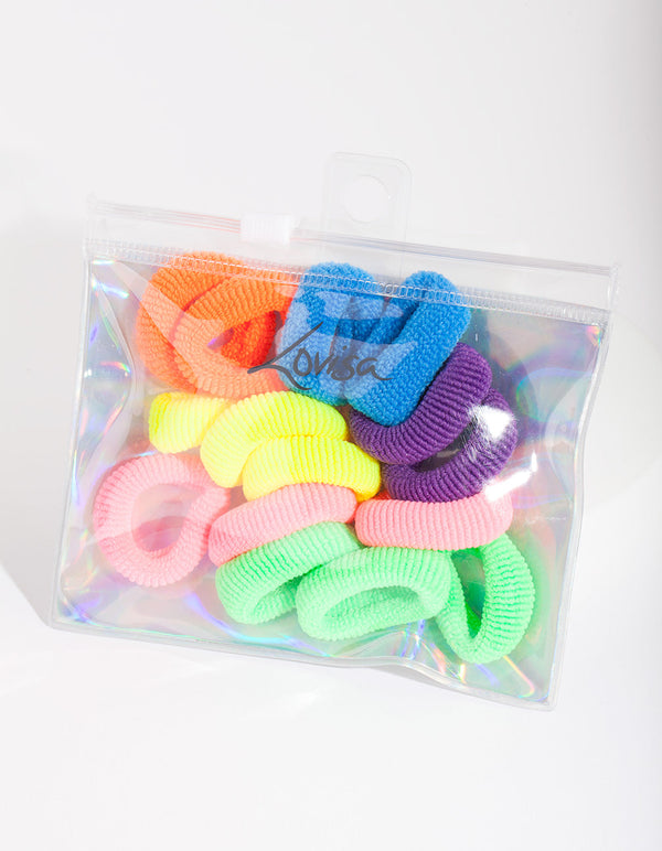 Gumki do włosów dla dzieci Fluoro Fabric 15 szt.