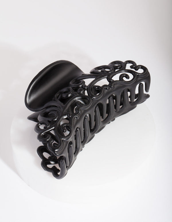 Spinka do włosów Black Swirl Claw