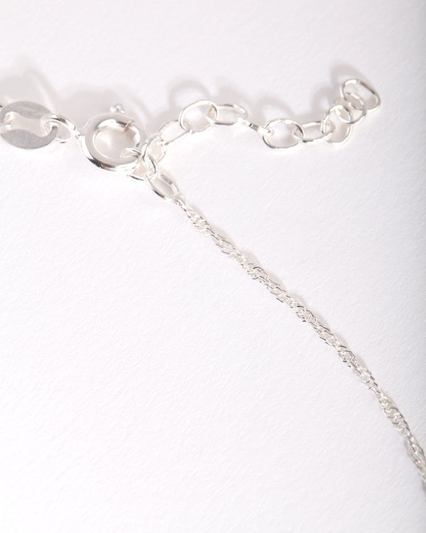 Sterling Silver Singapore Chain 38cm Necklace