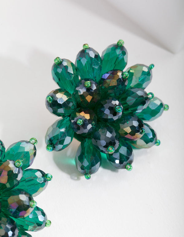 Green Stud Earrings