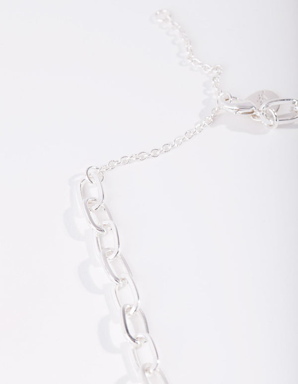 Real Silver Plated Chain Choker