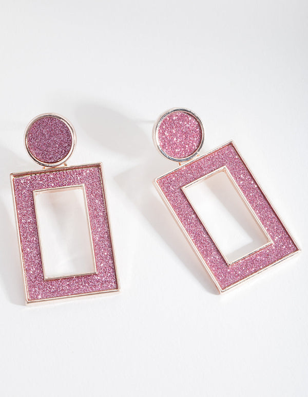 Pink Drop Earrings