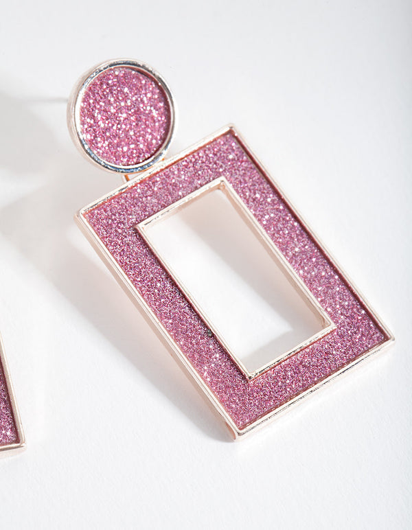 Pink Drop Earrings