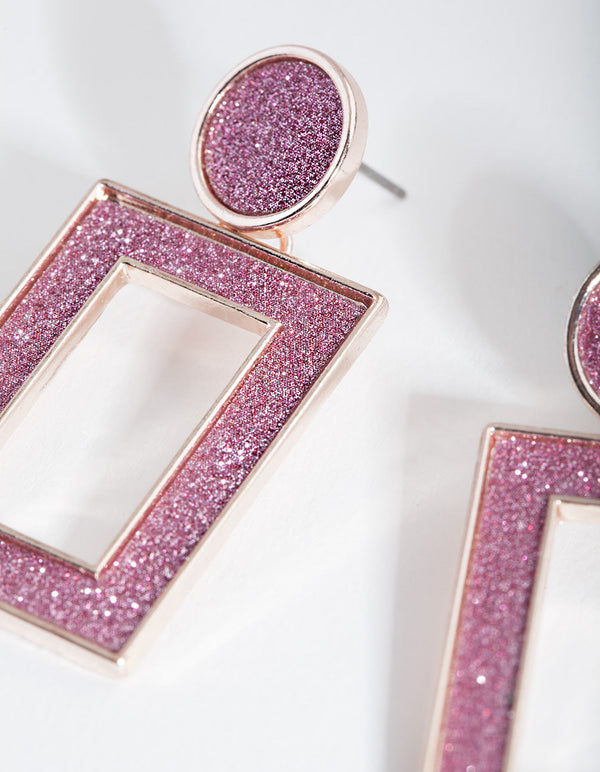 Pink Drop Earrings