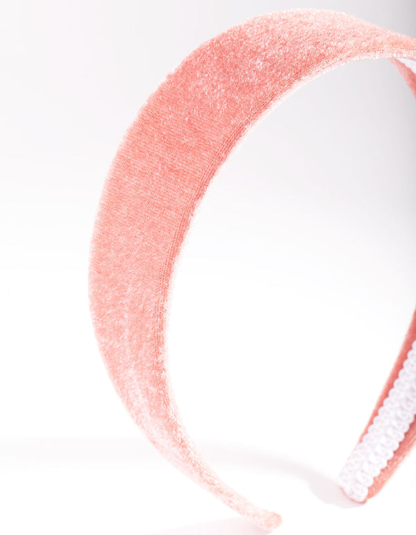 Pink Classic Velvet Headband