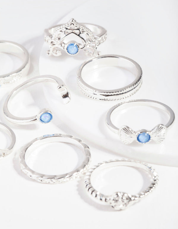 Silver Opal Gem Ring Pack