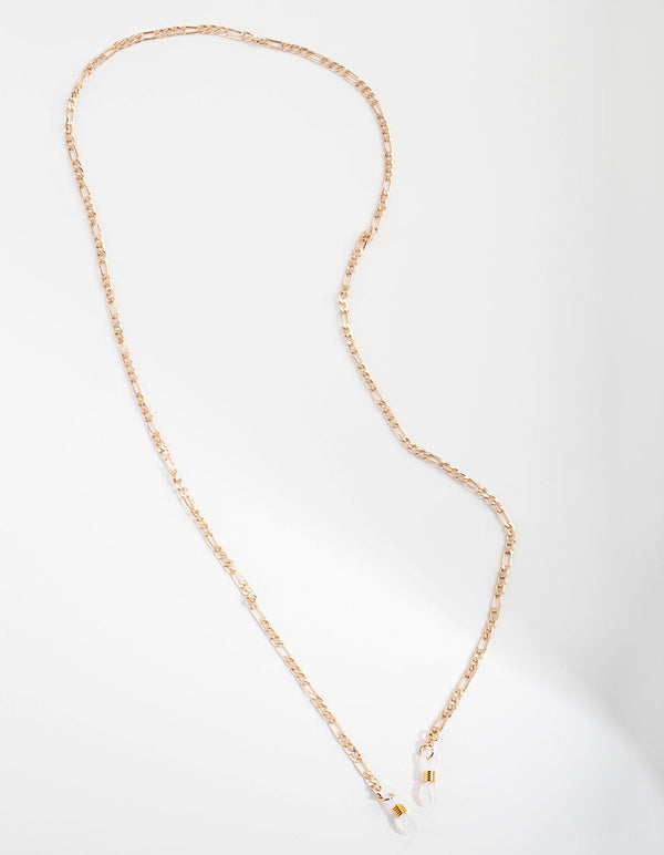 Gold Figaro Sunglasses Chain