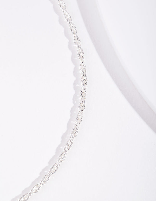 Real Silver Plated Thin Necklace