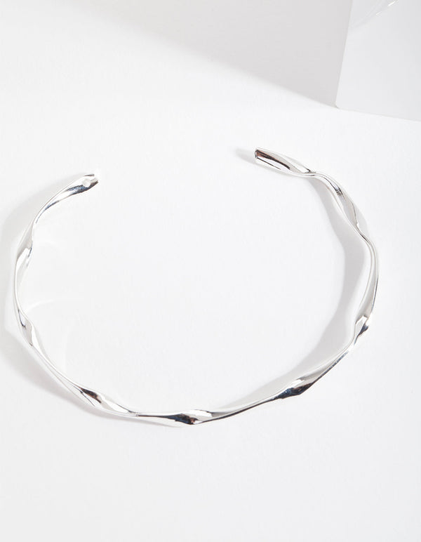 Real Silver Plated Twist Bangle