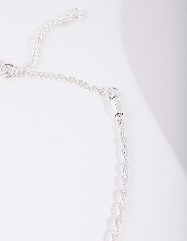 Real Silver Plated Chain Anklet