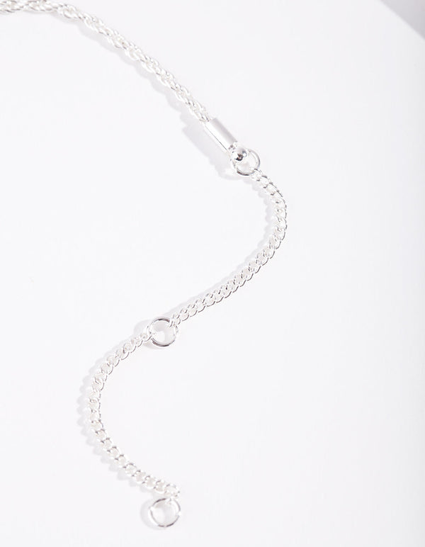 Real Silver Plated Chain Anklet