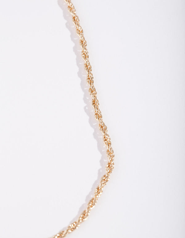 Real Gold Plated Chain Anklet