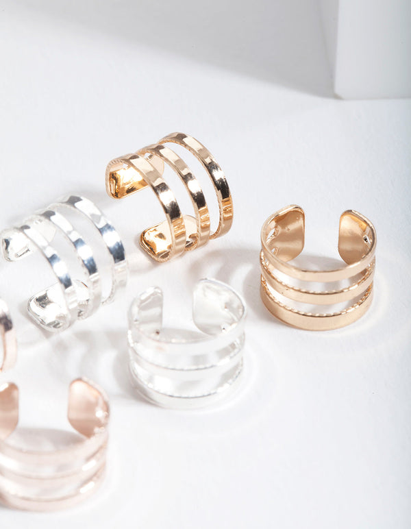 Mixed Metal Ear Cuff Pack