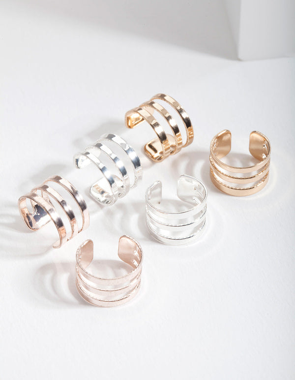 Mixed Metal Ear Cuff Pack