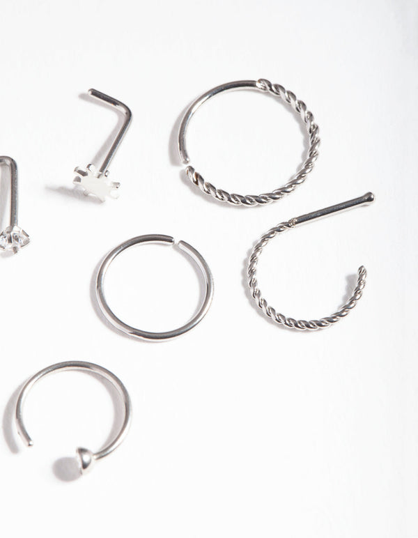 Surgical Steel Sun Twist Nose Jewellery Pack