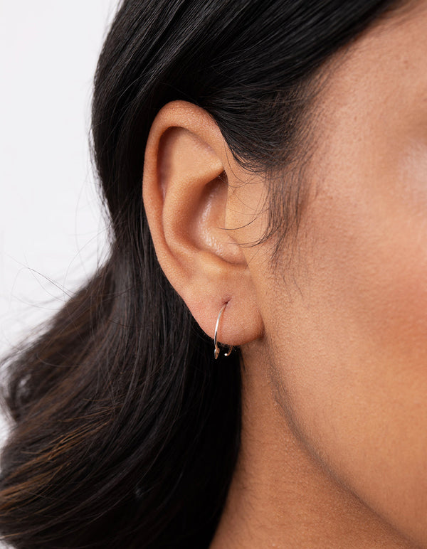 Sterling Silver Heart Hoop Earring 3 Pack