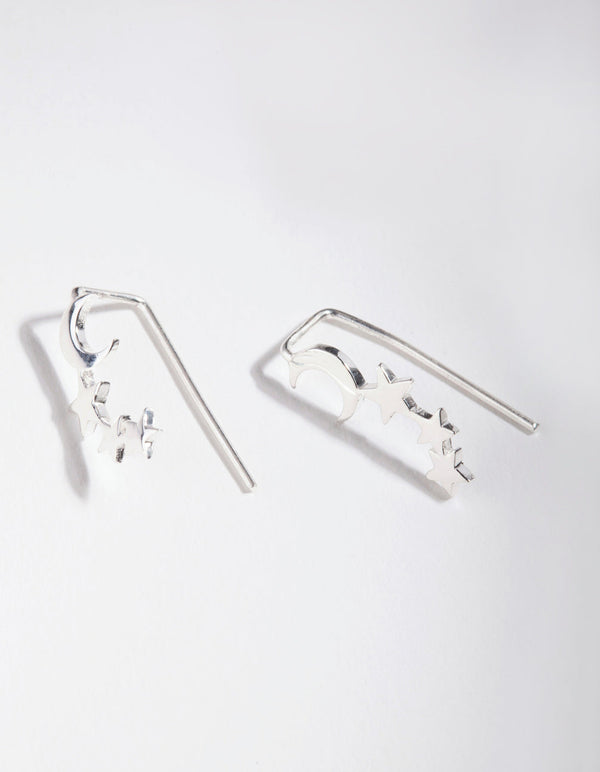 Sterling Silver Celestial Drop Earrings