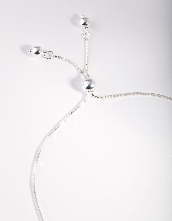 Sterling Silver Open Circle Toggle Bracelet
