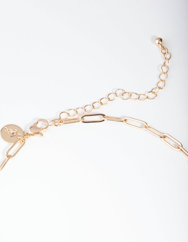 Gold Link Chain Necklace