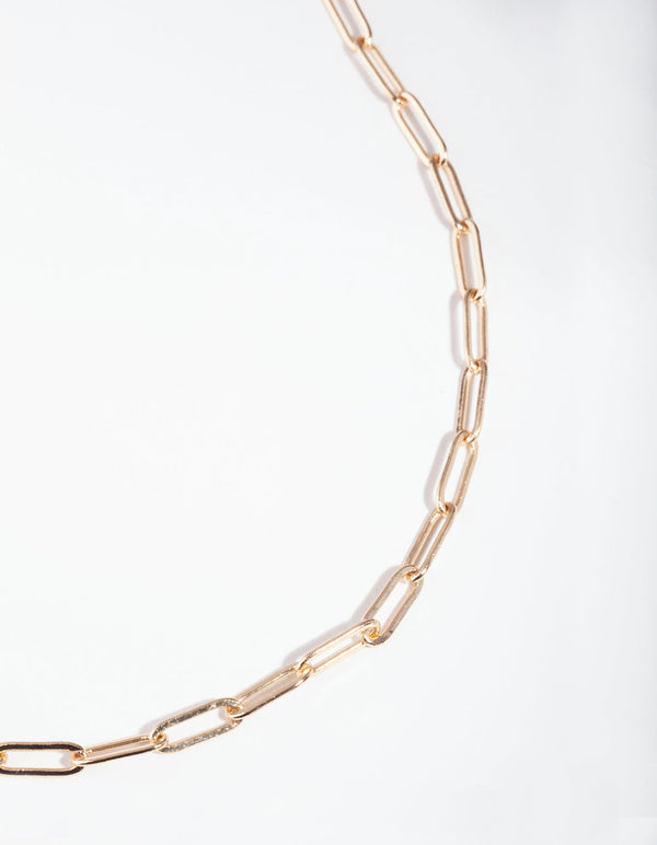 Gold Link Chain Necklace