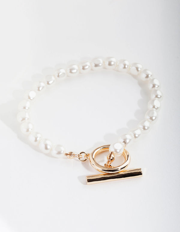 Gold Pearl Essential Bracelet