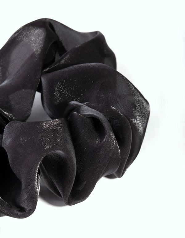 Black Organza Scrunchie