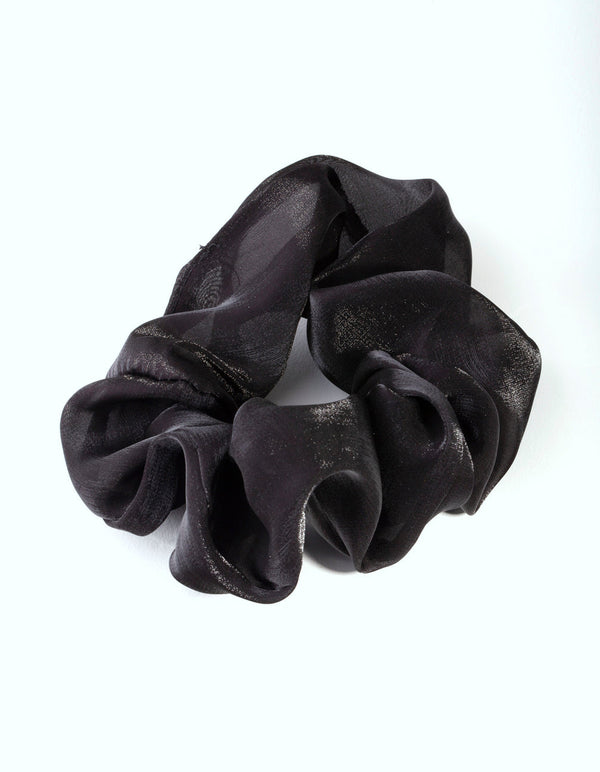 Black Organza Scrunchie