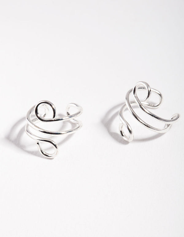 Mankiet na ucho Silver Wave