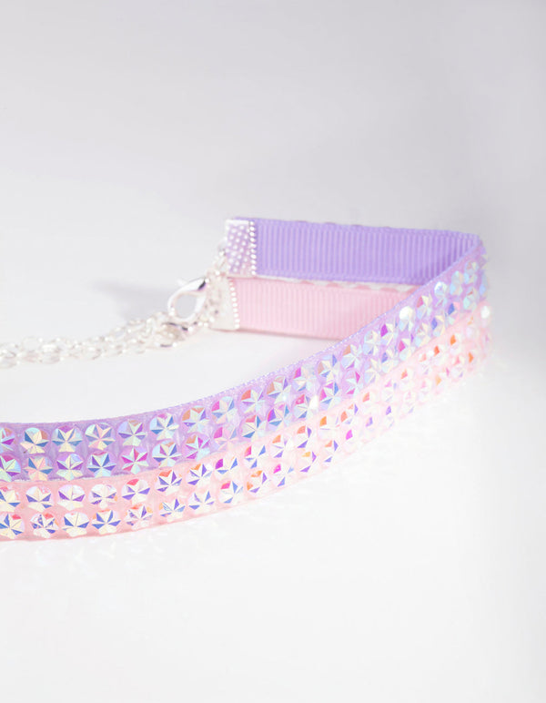 Kids Silver Star Choker 2 Pack