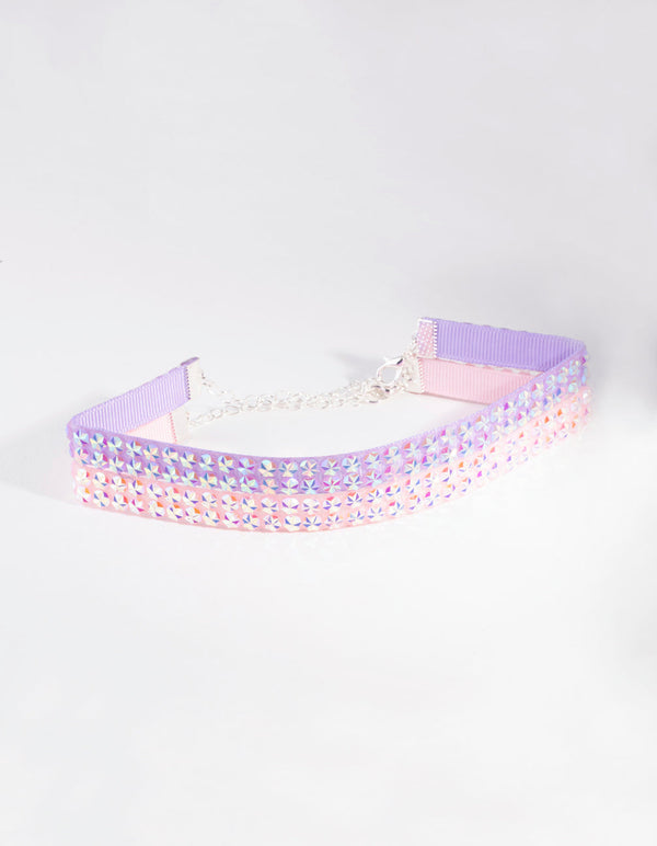 Kids Silver Star Choker 2 Pack