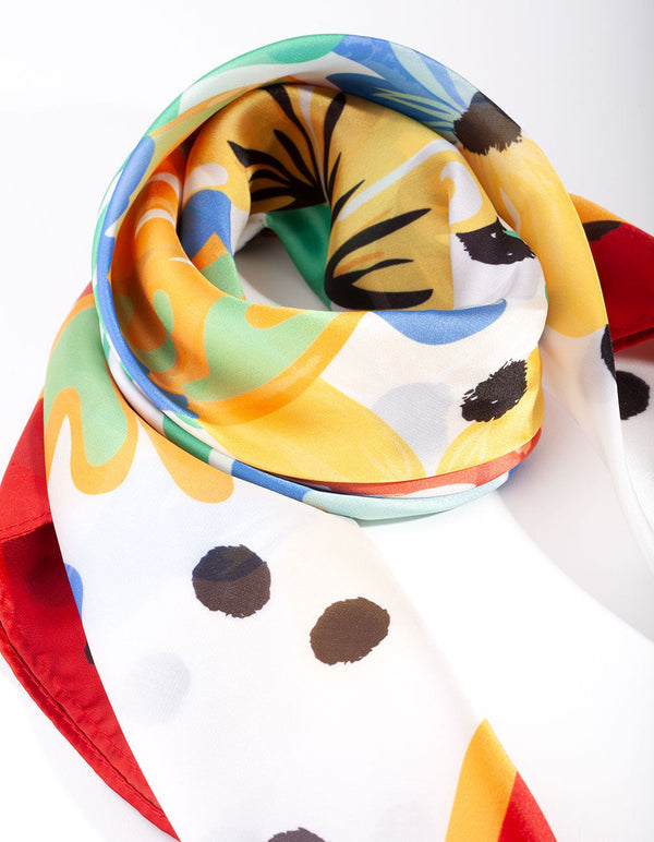 Floral Art Bandana Hair Scarf