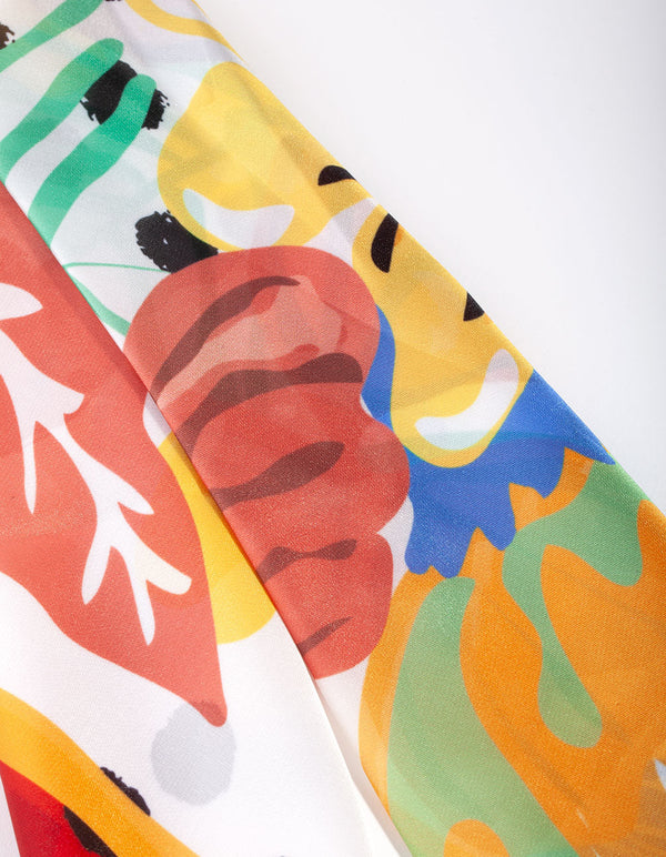 Floral Art Bandana Hair Scarf