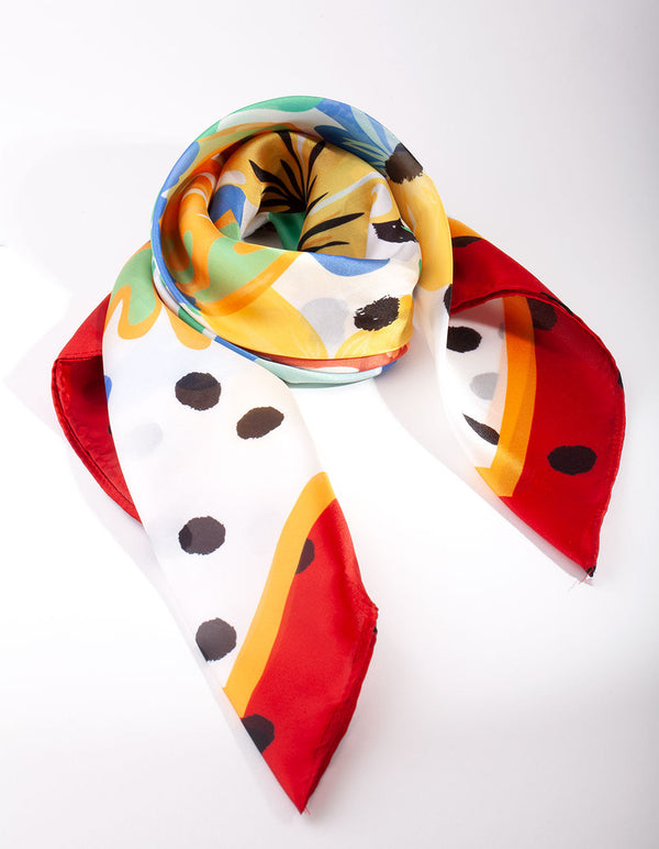 Floral Art Bandana Hair Scarf