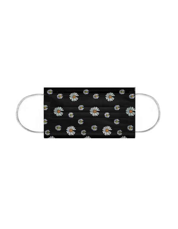 10 Pack Single Use Disposable Daisy Face Mask