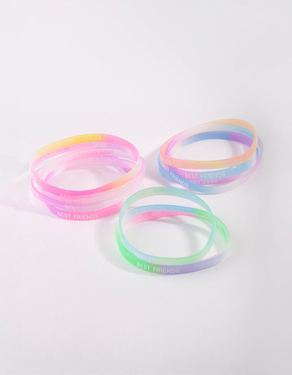 Kids Ombre Best Friends Bracelet 20 Pack