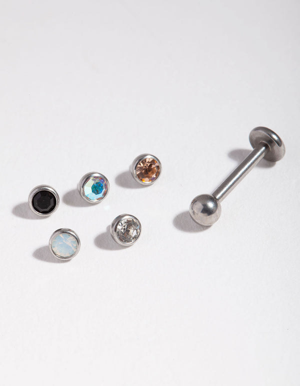 Rodowane diamenty 3 mm, zestaw 6 płaskich nakładek