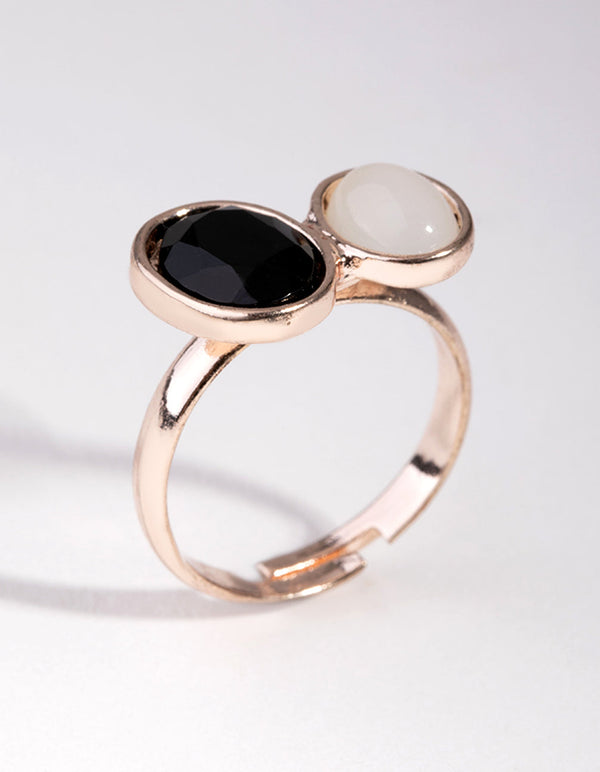 Rose Gold Monochrome Open Ring