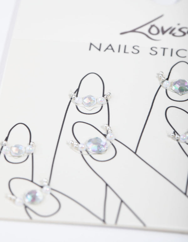 Silver Cuticle Nail Stickers