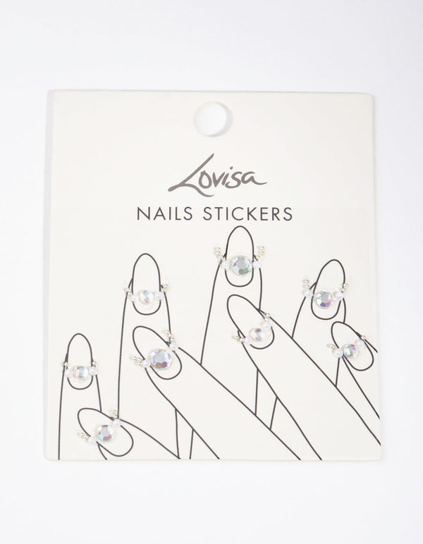 Silver Cuticle Nail Stickers